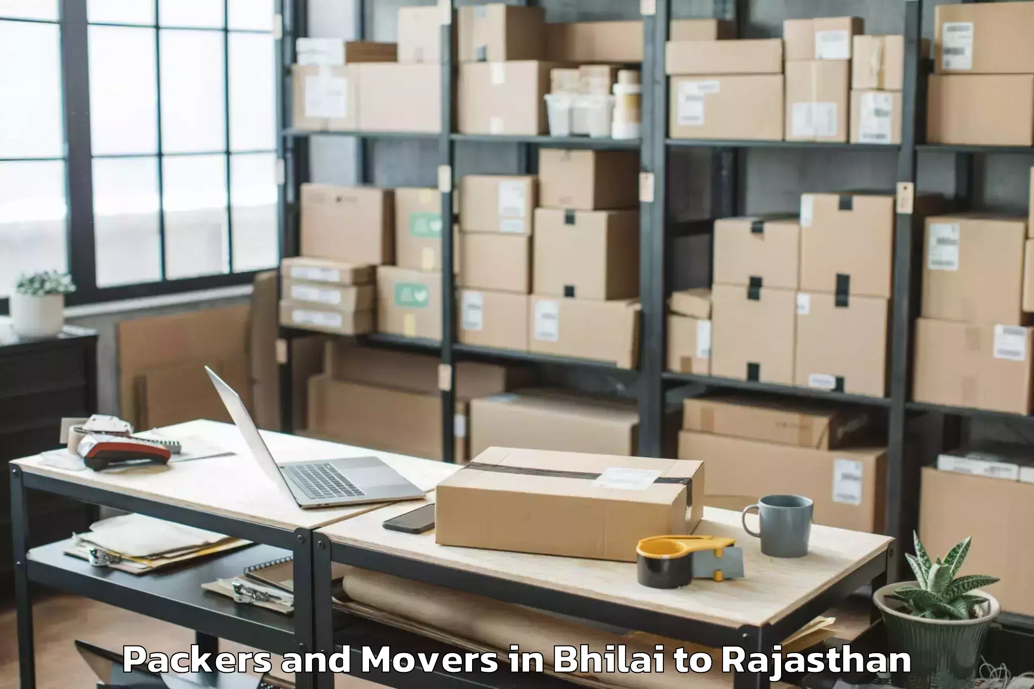 Top Bhilai to Jhadol Packers And Movers Available